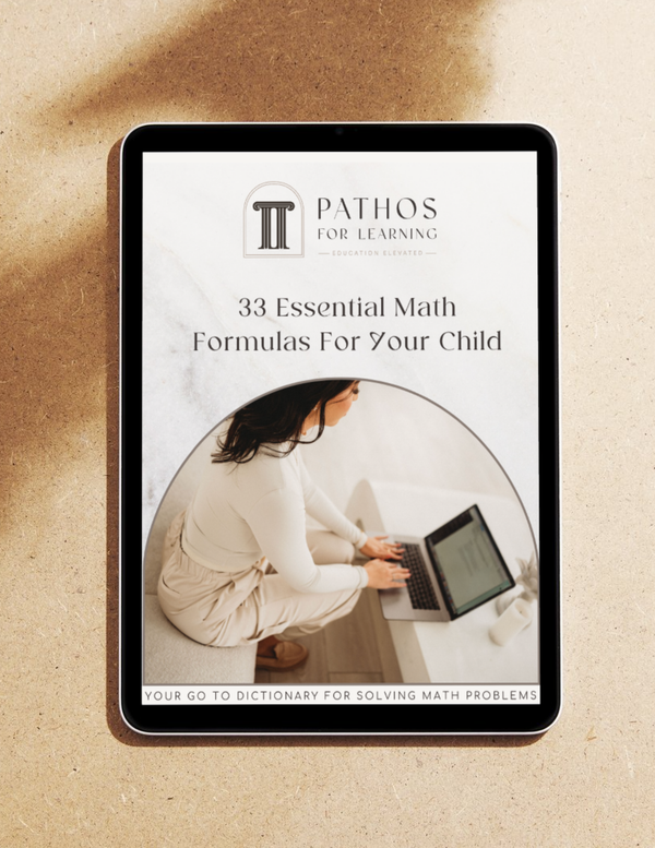 *FREE* 33 Essential Math Formulas For Your Child